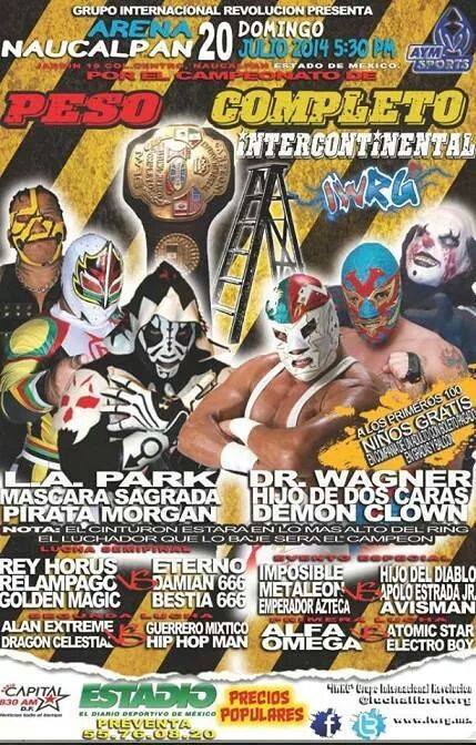México: Resultados IWRG Arena Naucalpan&nbsp;(20/07/2014)