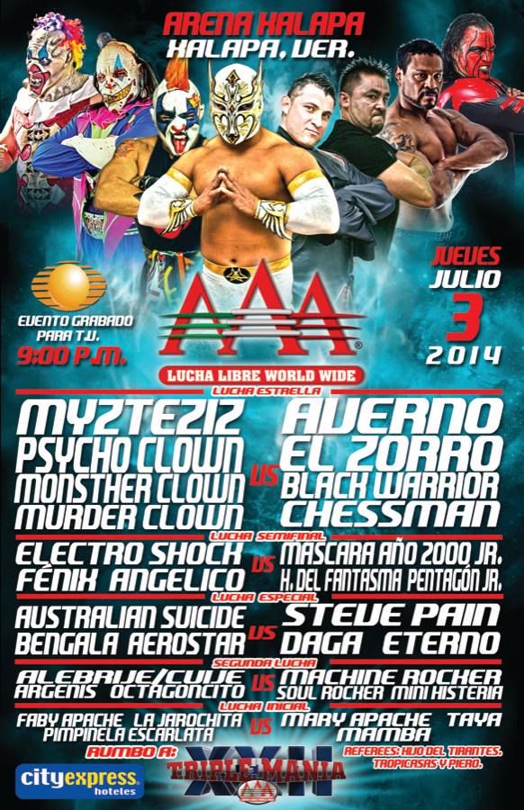 México: Resultados Triple A Xalapa&nbsp;(03/07/2014)