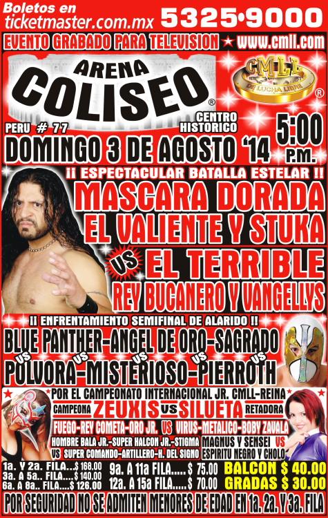 México Videos: CMLL en Terra del domingo 3 de&nbsp;agosto