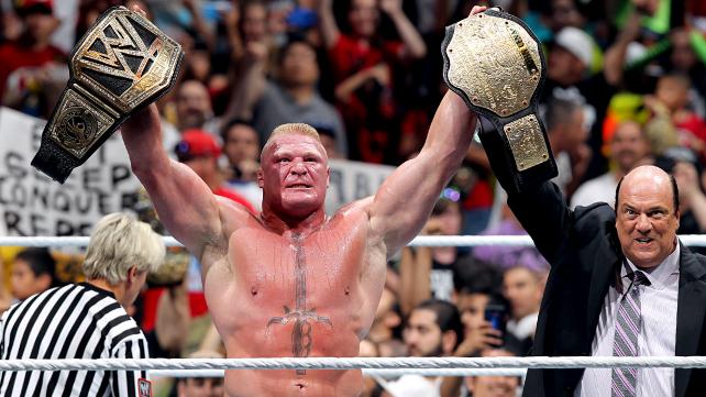 WWE SUMMERSLAM: Lesnar se hace con el título y distintas imagenes y videos de Brock Lesnar en el backstage de&nbsp;Summerslam