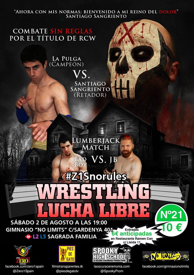 Lucha Libre en España: Resultados del show fin de Temporada de Zero 1 Spain&nbsp;(02/08/2014)