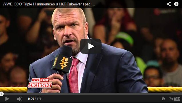 WWE Vídeos. Triple H anuncia el especial de NXT TAKEOVER 2 y  The JBL & Cole&nbsp;Show.