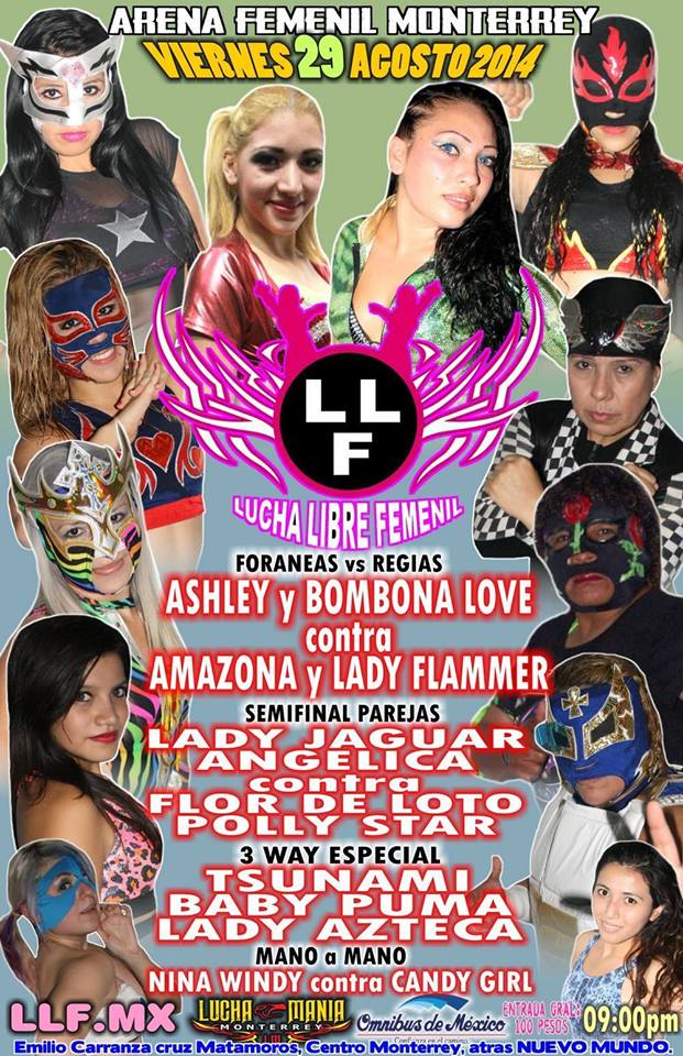 Lucha libre femenina: Lucha libre femenil Monterrey&nbsp;(29/08/2014)