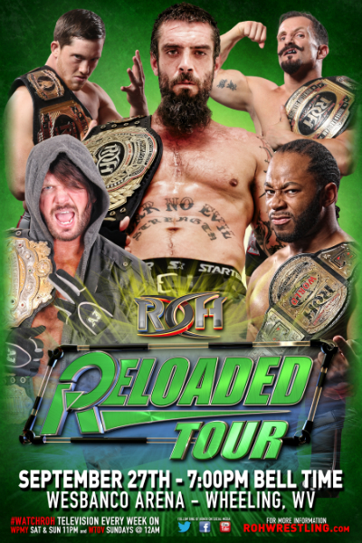 Indies: Resultados del show Reloaded Tour de Ring of Honor del día 27 de septiembre, grabaciones para&nbsp;TV.