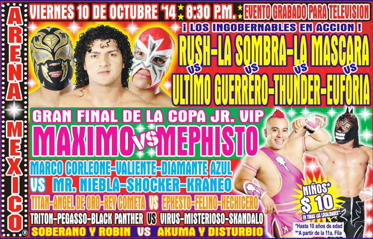 México: Resultados de la función de CMLL de este viernes 10 de&nbsp;octubre