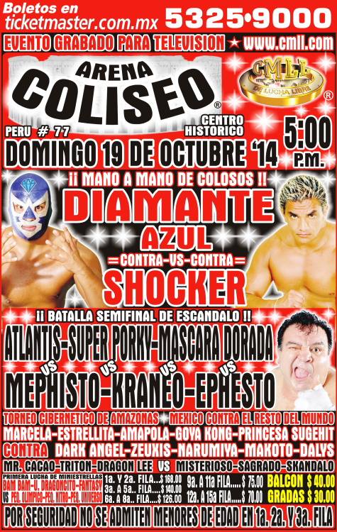 México Videos: CMLL del 19 de octubre en&nbsp;Terra