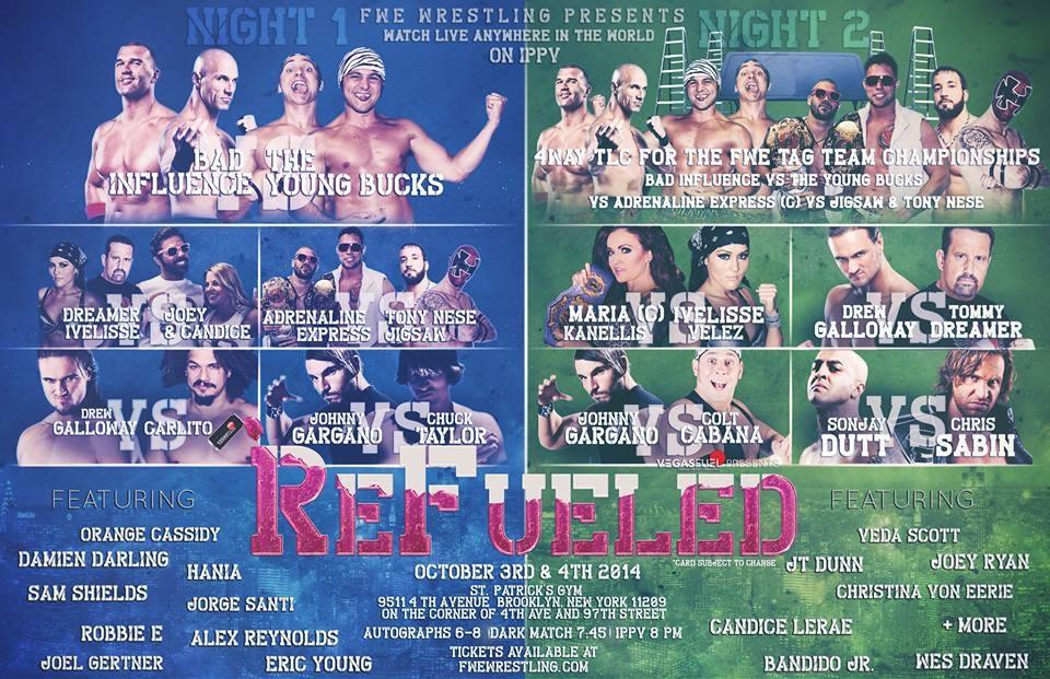 Indies Videos: FWE «ReFueled» primera noche del viernes 3 de&nbsp;octubre