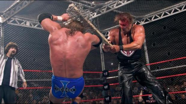 Badd Blood 2003 Triple H vs Kevin Nash Hell In A Cell