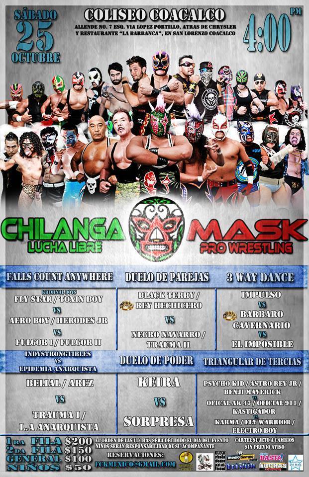México: Resultados  CHILANGA MASK&nbsp;(25/10/2014)