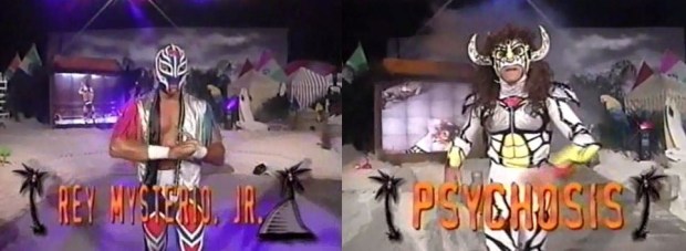 Rey Mysterio Jr vs PsychosisRey Mysterio Jr vs Psychosis