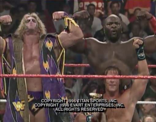 Ultimate Warrior, Ahmed Johnson y Shawn Michaels