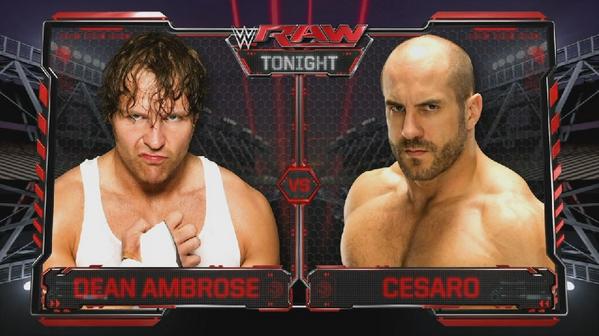 Dean Ambrose vs Cesaro