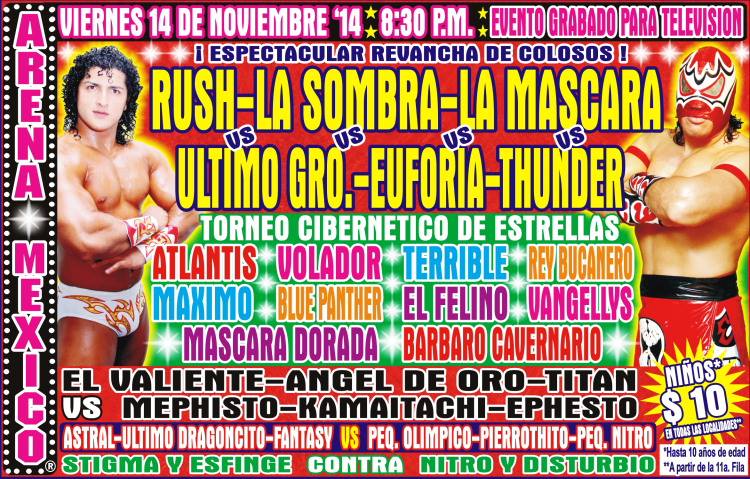 México: Resultados CMLL Arena México&nbsp;(14/11/2014)