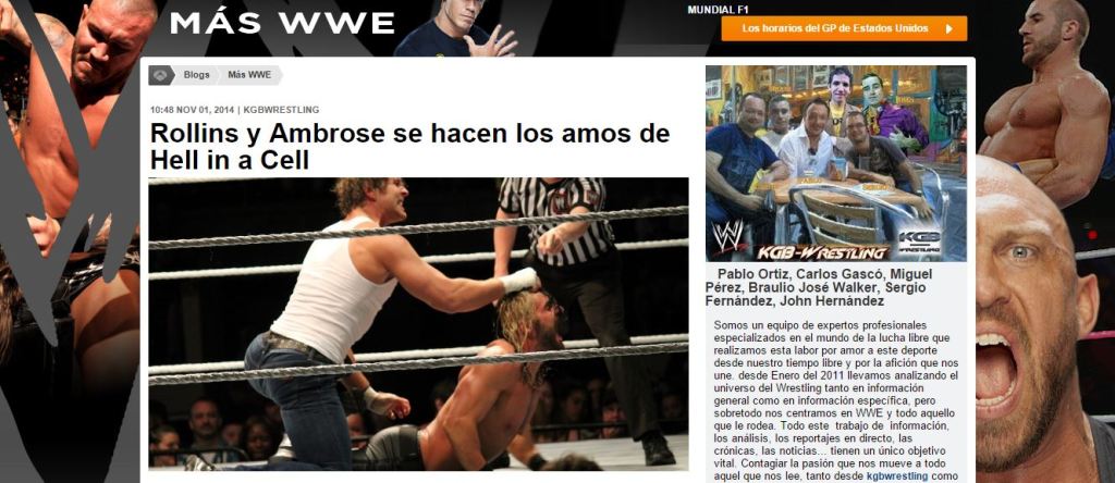 NUEVA ENTRADA EN EL BLOG «MÁS WWE» DE ANTENA&nbsp;3