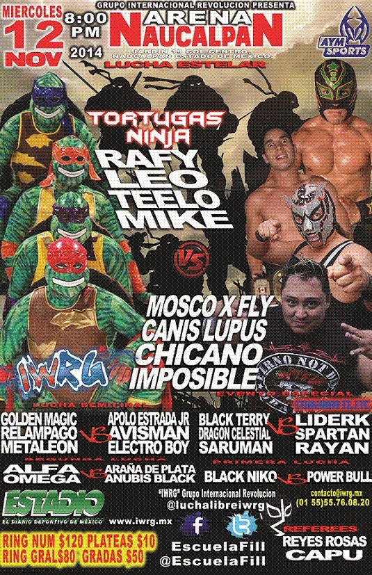 México: Resultados IWRG Arena Naucalpan&nbsp;(12/11/2014)