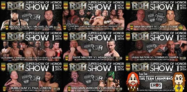 Indies Europeas: Resultados del primer supershow de PCW & Ring of Honor del 28 de&nbsp;noviembre