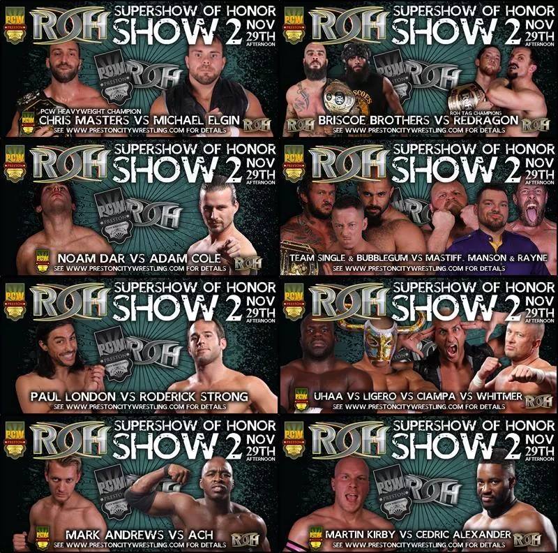 Indies Europeas: Resultados del segundo supershow de Ring of Honor & Preston City Wrestling&nbsp;(29/11/2014)