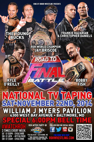 Indies: Resultados de las grabaciones de ROH TV «Road To Final Battle: Tag Wars 2014» del 22 de&nbsp;noviembre