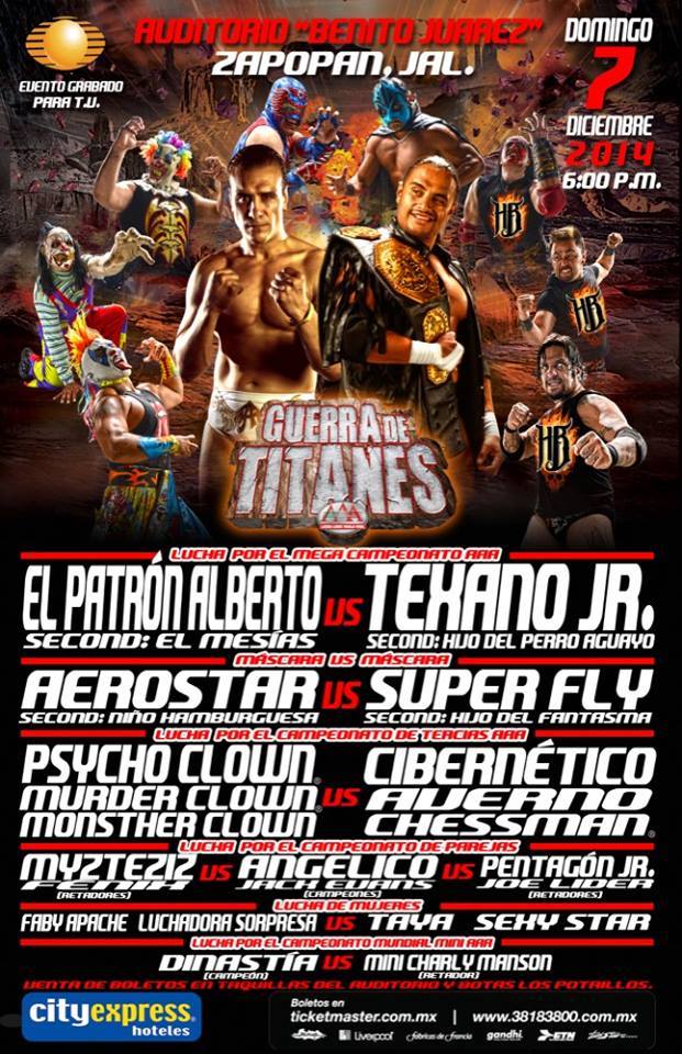 Resultados en Directo Triple A «Guerra de Titanes 2014»&nbsp;(07/12/2014)