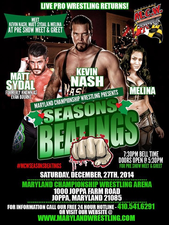 Resultados del show de MCW «Season Beatings» del 27 de&nbsp;diciembre