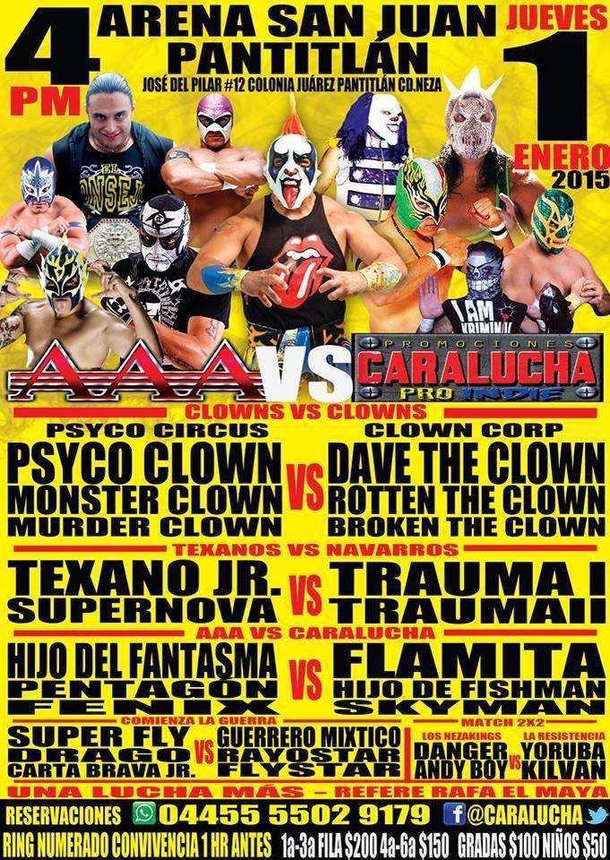 Resultados de la función de la Arena San Juan del 1 de&nbsp;enero