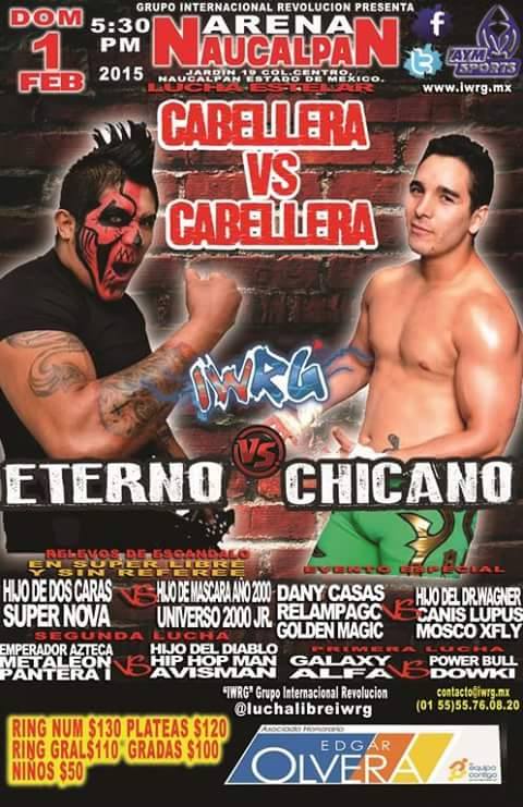 Resultados IWRG Arena Naucalpan&nbsp;(01/02/2015)