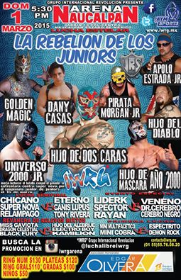 Resultados IWRG Arena Naucalpan&nbsp;(01/03/2015)